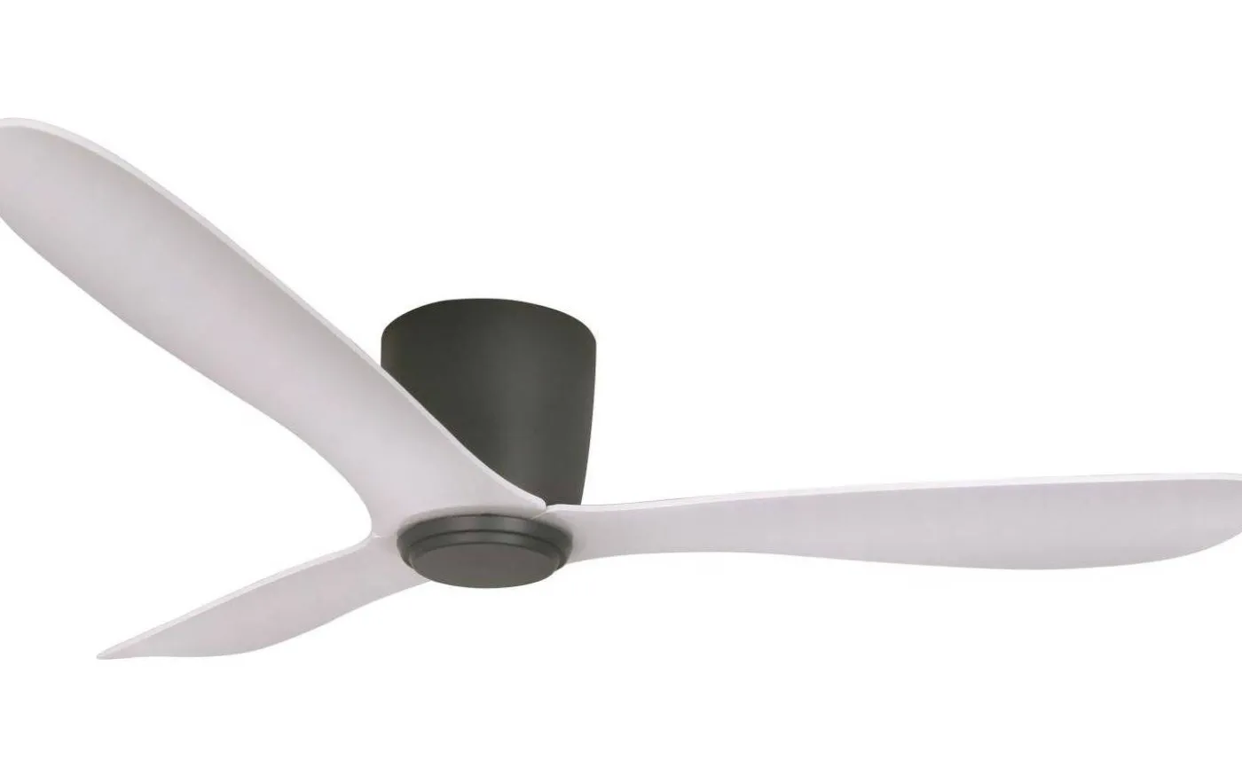 Cetus II 132cm Takfläkt Antracit Motor, Vita Blad