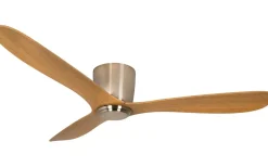 Cetus II 132cm Takfläkt Nickelfärgad Motor, Ek Blad