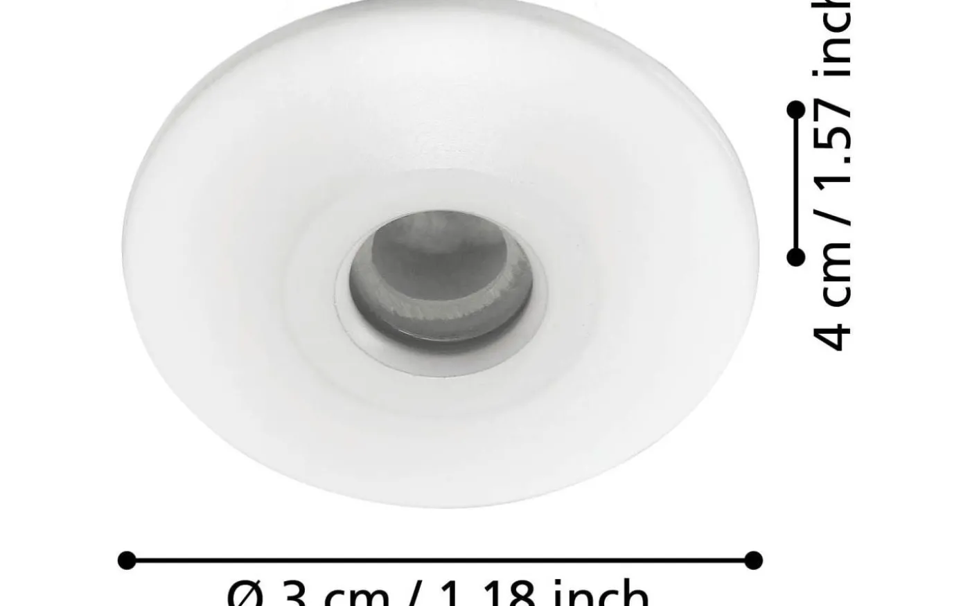 Chango LED-Spot för fönstersmygar 32mm, 3000K 1W(10W) Vit IP44 Kit-3 pack