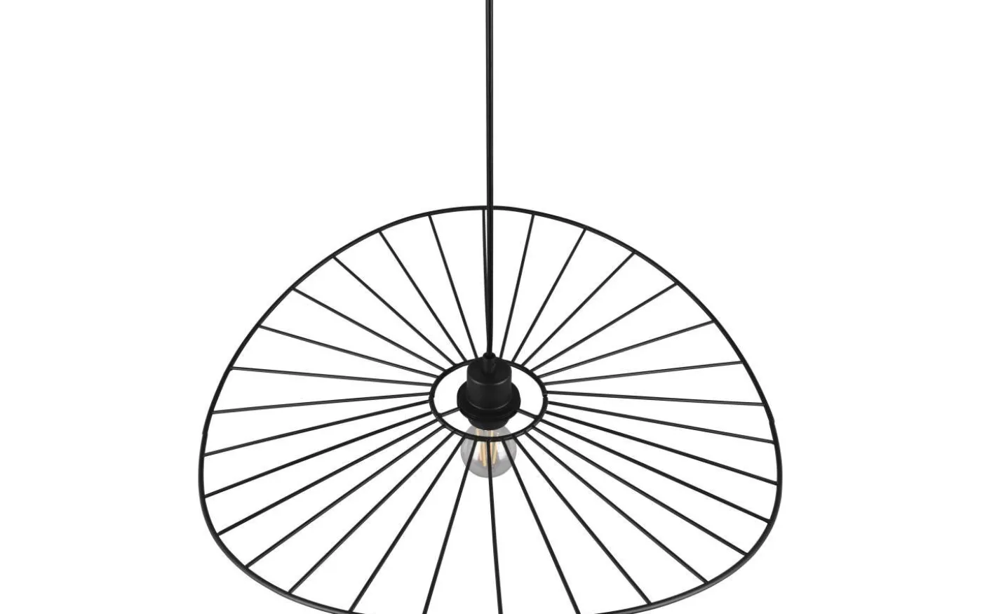 Chapeau Taklampa 60cm E27 mattsvart