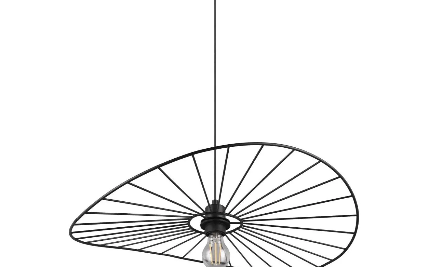 Chapeau Taklampa 60cm E27 mattsvart