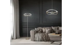 Charivari Golvlampa LED matt mässing