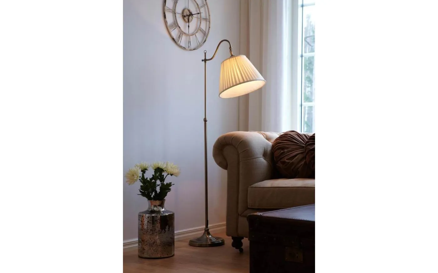 Charleston Golvlampa 167cm Oxid/ Beige