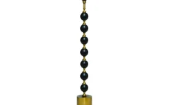 Charlotta Golvfot 132cm Svart/Antik Mässing