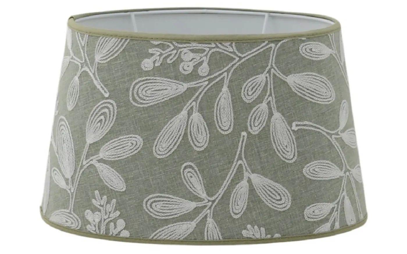 Charlotte Lampskärm Oval 20cm Grön