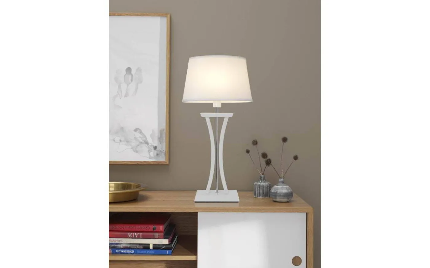 Chelsea XL Bordslampa 60cm Vit