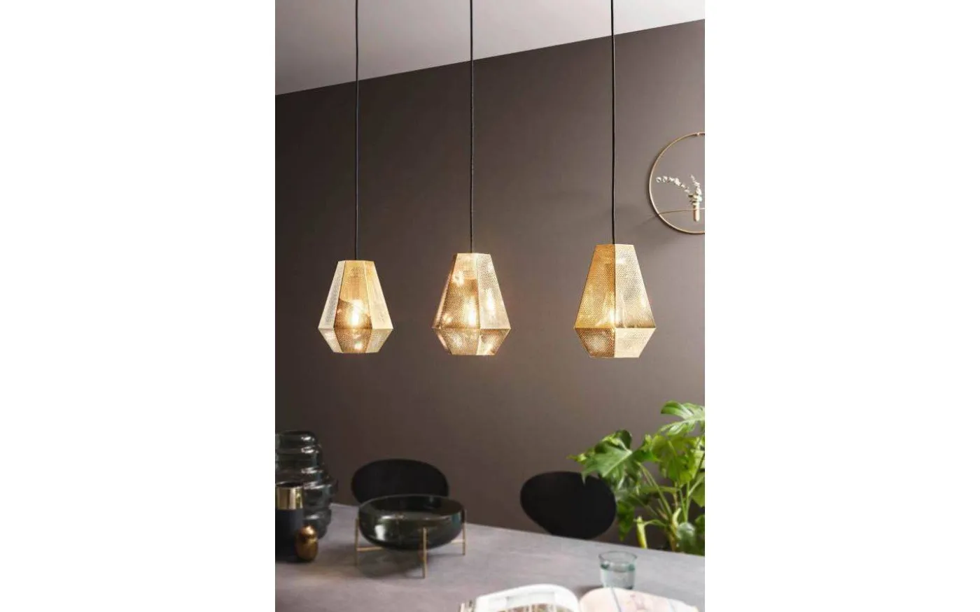 Chiavica Taklampa 97cm 3L Mässing