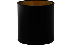 Chintz Cylinder Lampskärm Hög Ø25cm Svart/Guld