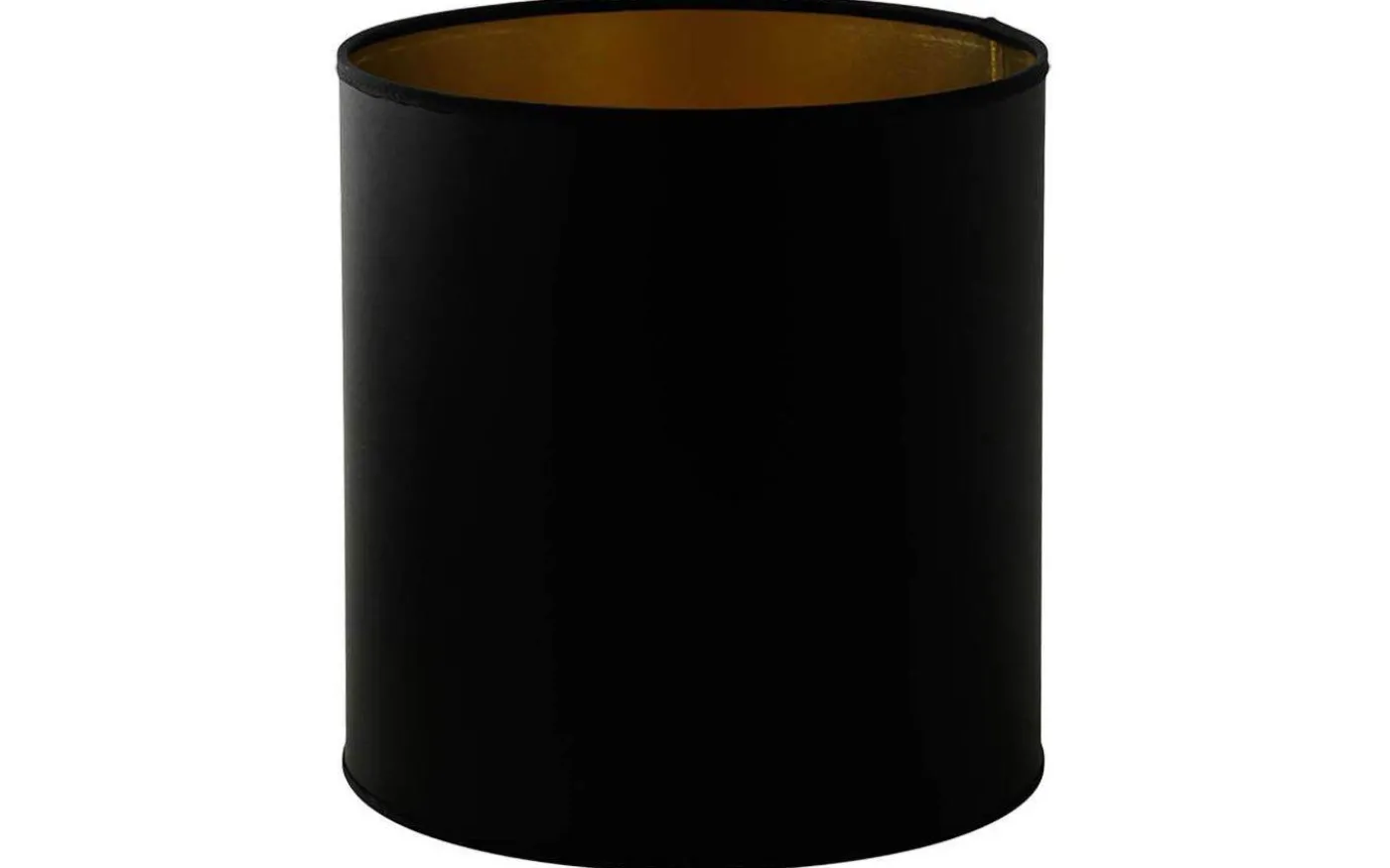 Chintz Cylinder Lampskärm Hög Ø25cm Svart/Guld