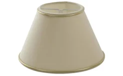 Chintz Lampskärm Ø42cm Beige med Guldprofil Matt