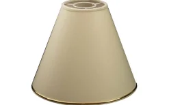 Chintz Toppringskärm Ø22cm Beige med Guldprofil Blank