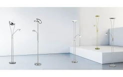 Chris Golvlampa LED uplight krom