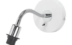 Cia Vägglampa E14 Vit/Krom