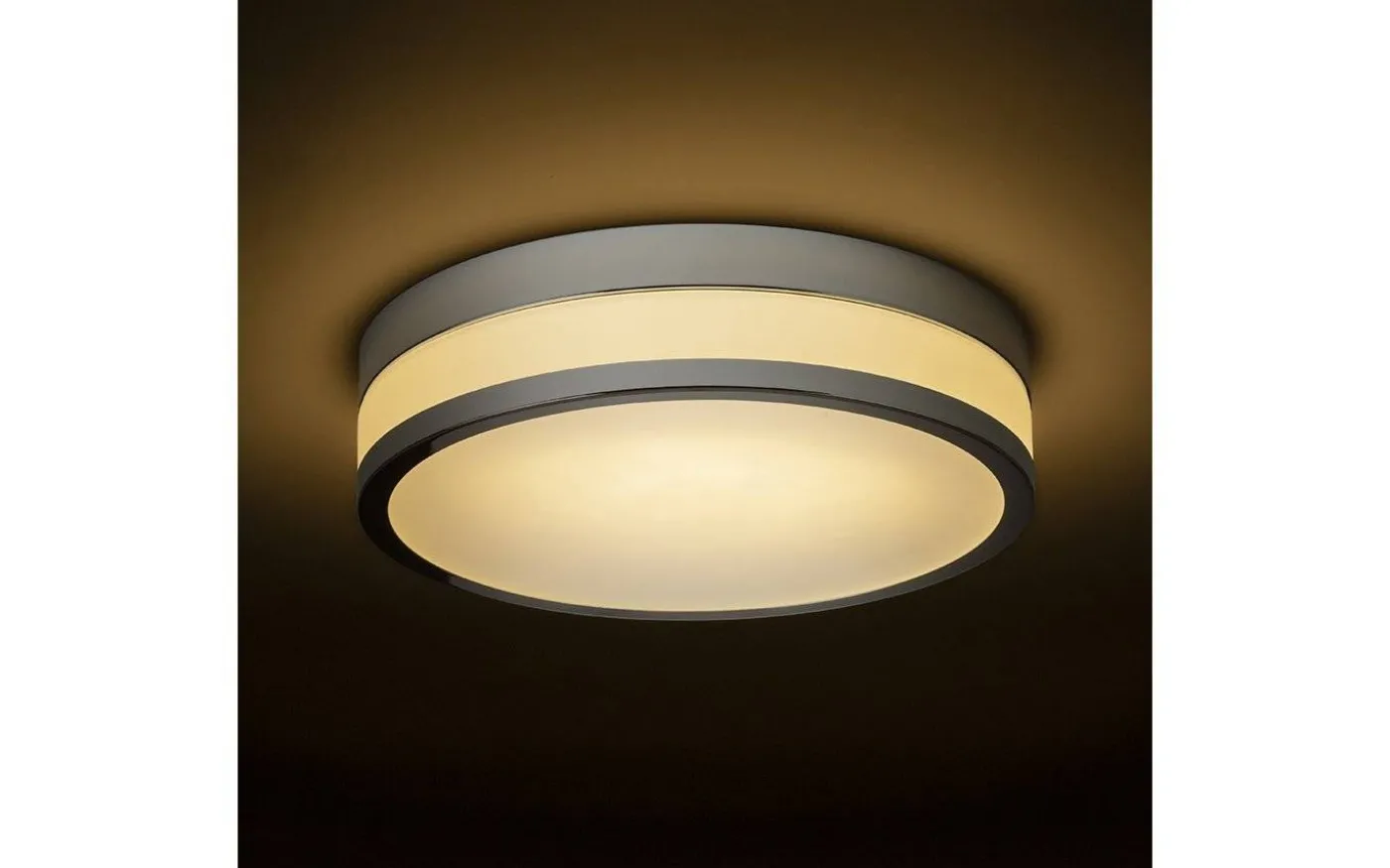 Cira Plafond 35cm Krom/Opal 24W LED 3000K IP44