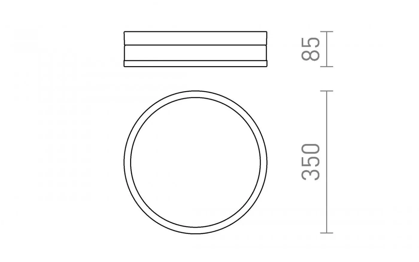 Cira Plafond 35cm Krom/Opal 24W LED 3000K IP44