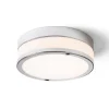 Cira Plafond 23,5cm LED 12W 3000K Opalglas/Krom IP44