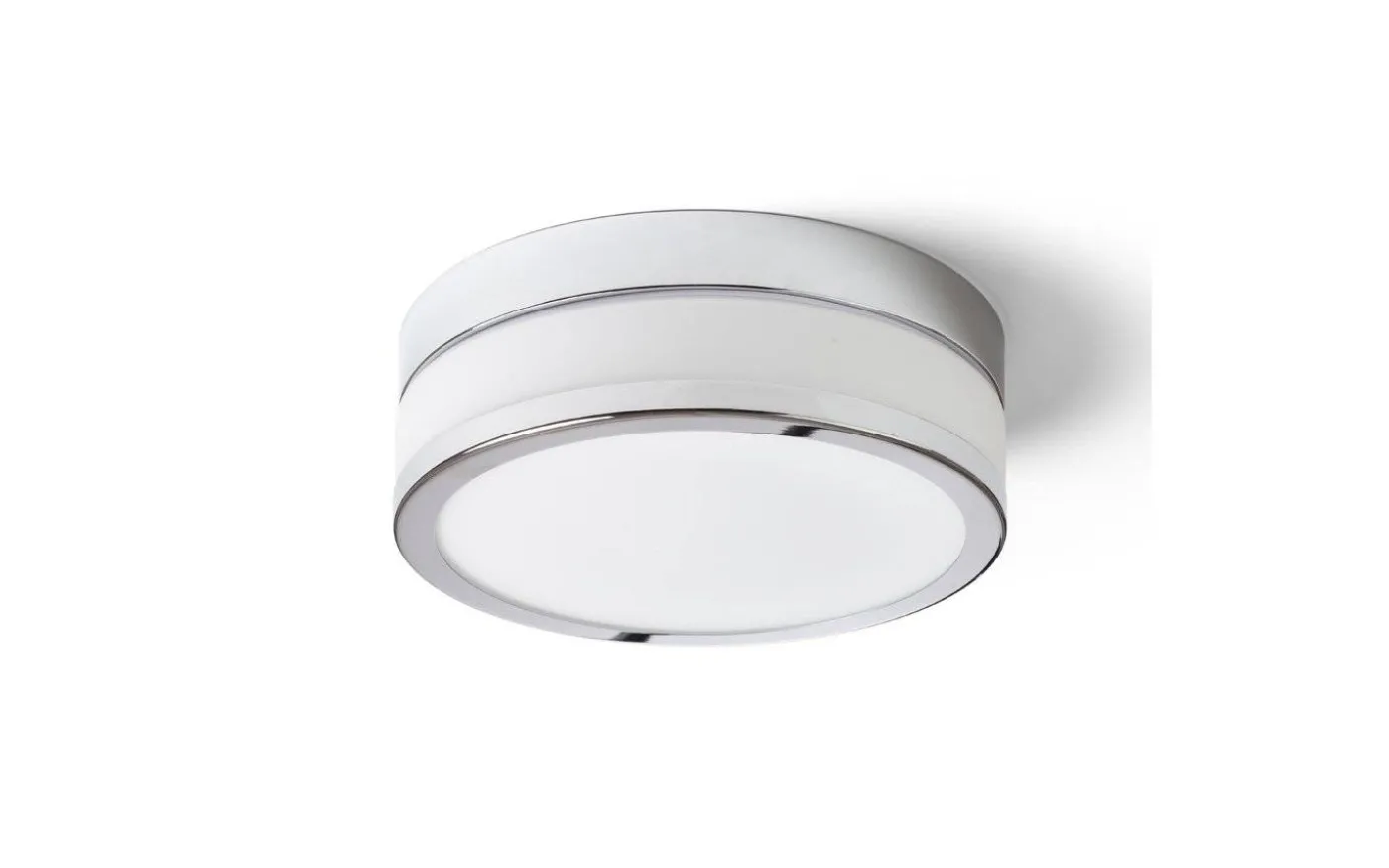 Cira Plafond 23,5cm LED 12W 3000K Opalglas/Krom IP44