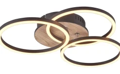 Circle Plafond LED träimitation/mattsvart