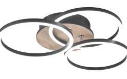 Circle Plafond LED träimitation/mattsvart