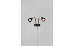 Ciro Vägglampa Dubbel Flex Svart/Stål