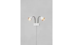 Ciro Vägglampa Dubbel Flex Vit/Stål