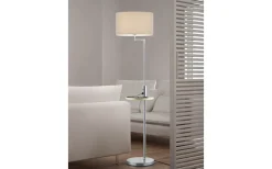 Claas Golvlampa E27 borstat stål