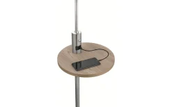 Claas Golvlampa E27 borstat stål