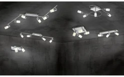 Clapton Spotlight LED 4-delad fyrkantig krom