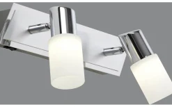 Clapton Spotlight LED 2-delad krom