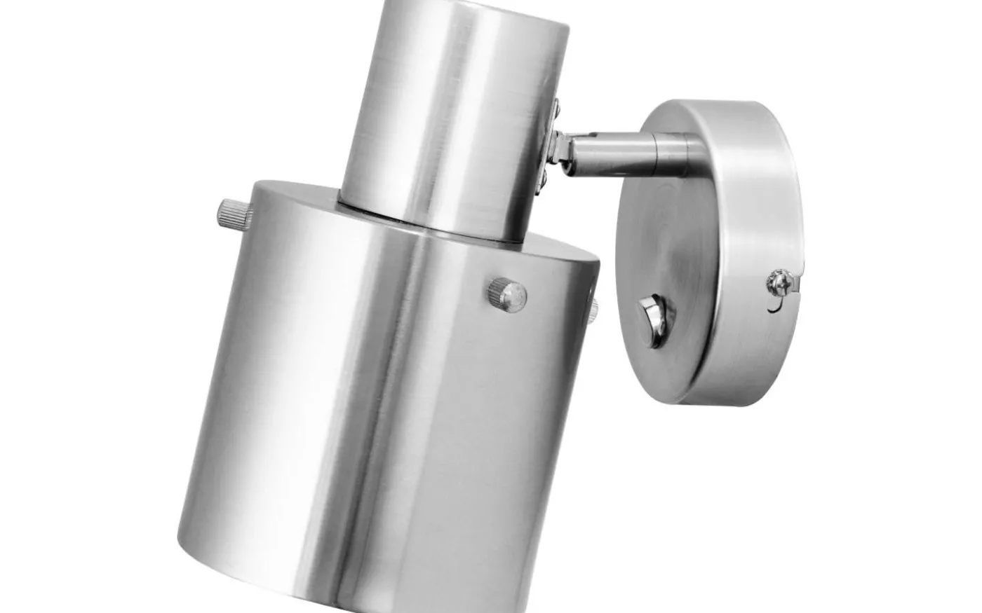 Clark 1 Vägglampa Borstad Stål