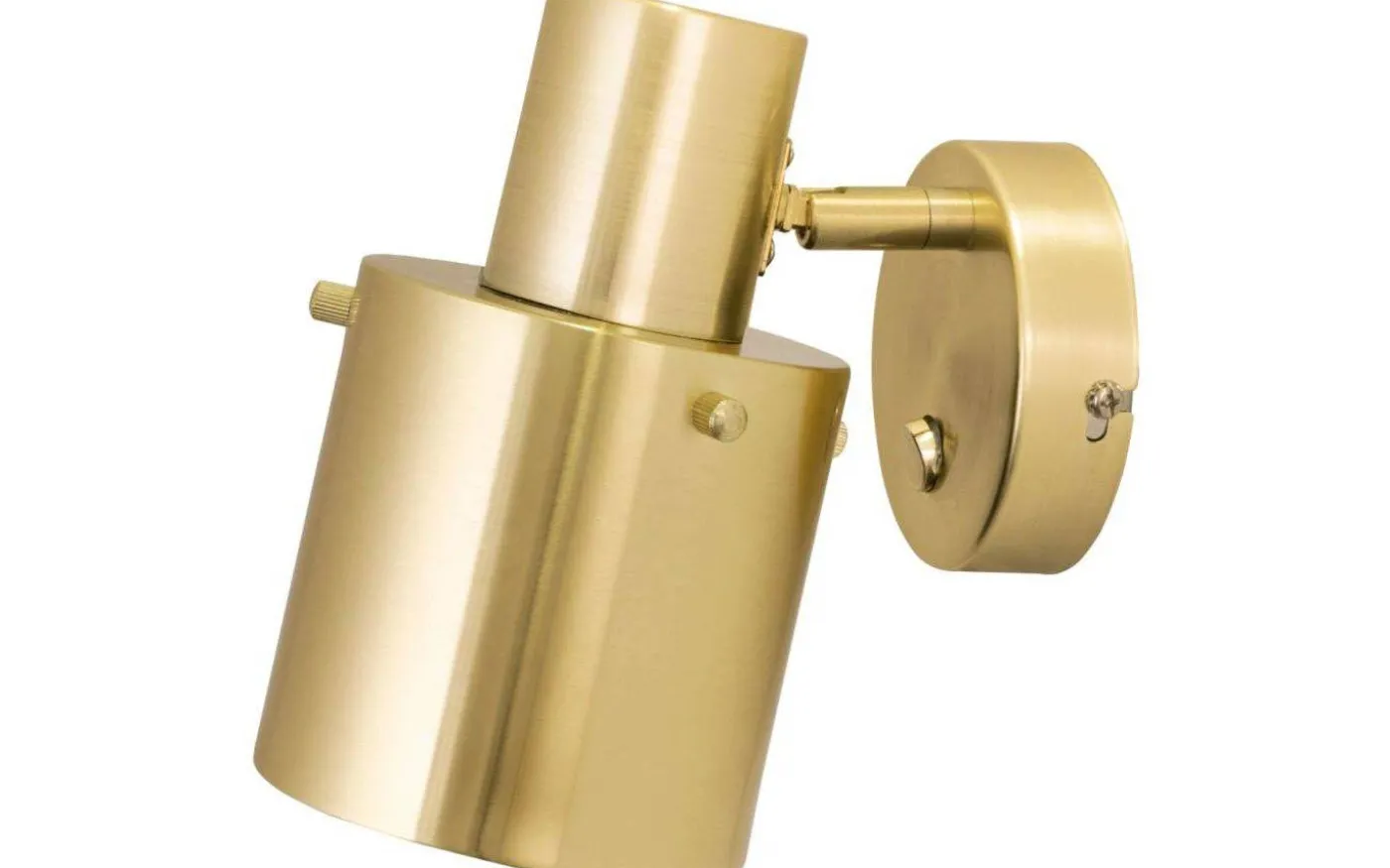 Clark 1 Vägglampa E27 Borstad Mässing