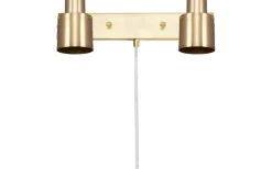 Clark Vägglampa 2L 36cm Borstad Mässing