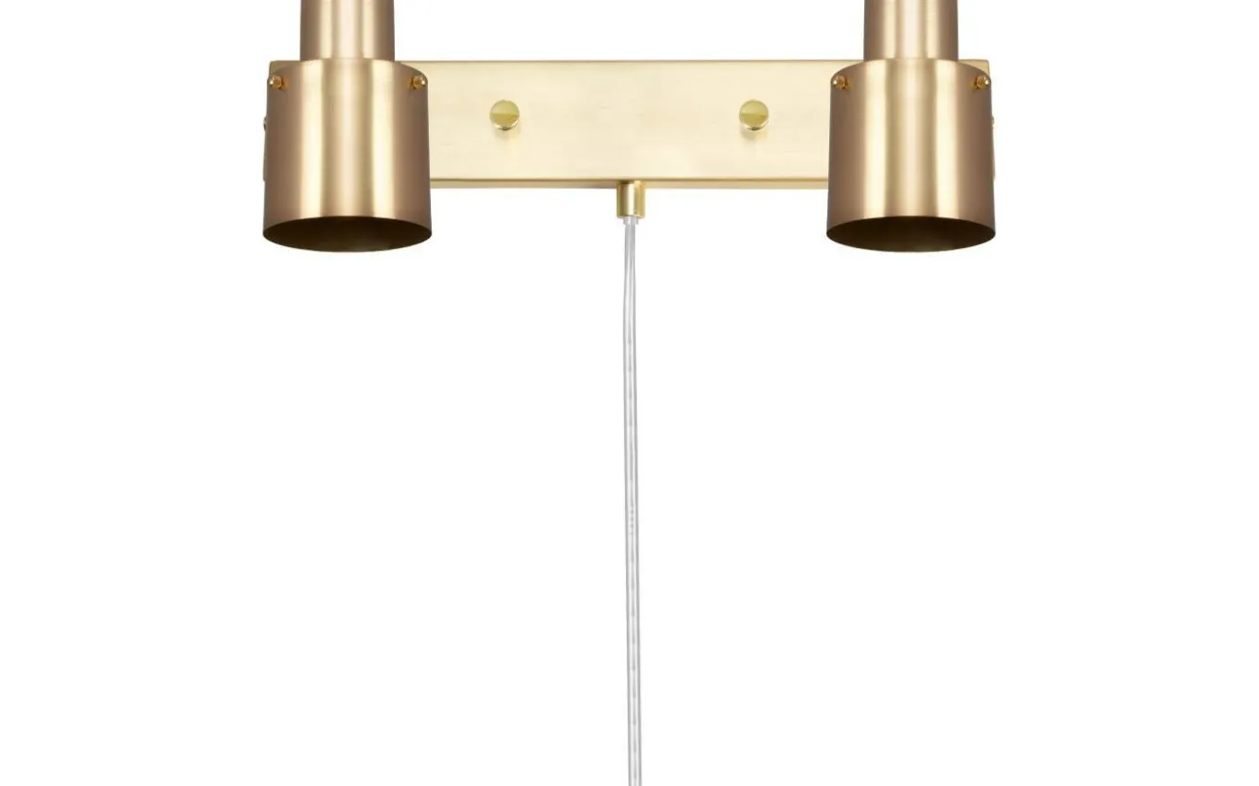 Clark Vägglampa 2L 36cm Borstad Mässing