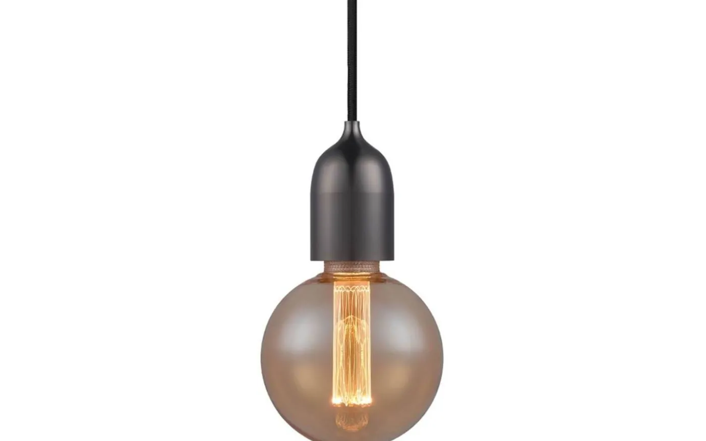 Classic Pendel Med E27-Sockel Gun Black