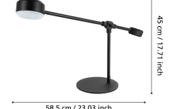 Clavellina Skrivbordslampa 45cm LED 3000K 6,8W Svart