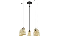 Claverdon Taklampa 5L Svart/Natur