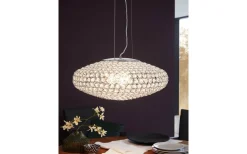 Clemente Taklampa Kristall 54cm Krom