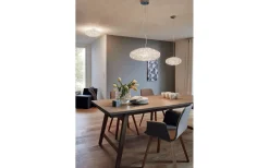 Clemente Taklampa Kristall 54cm Krom