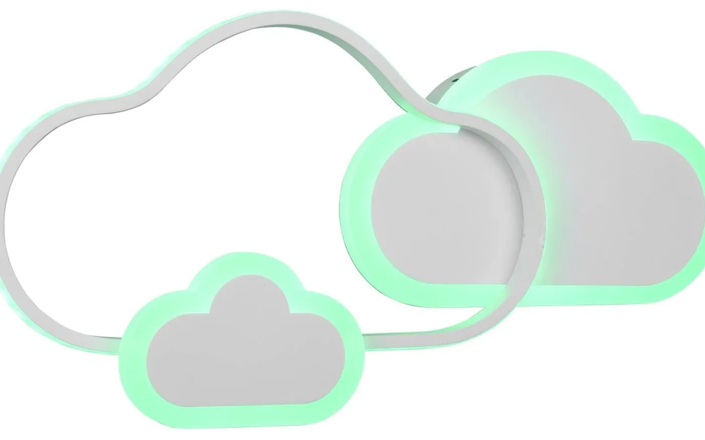 Cloudy Plafond LED mattvit RGBW