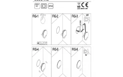 Club Indirekt Infälld Vägglampa Silvergrå