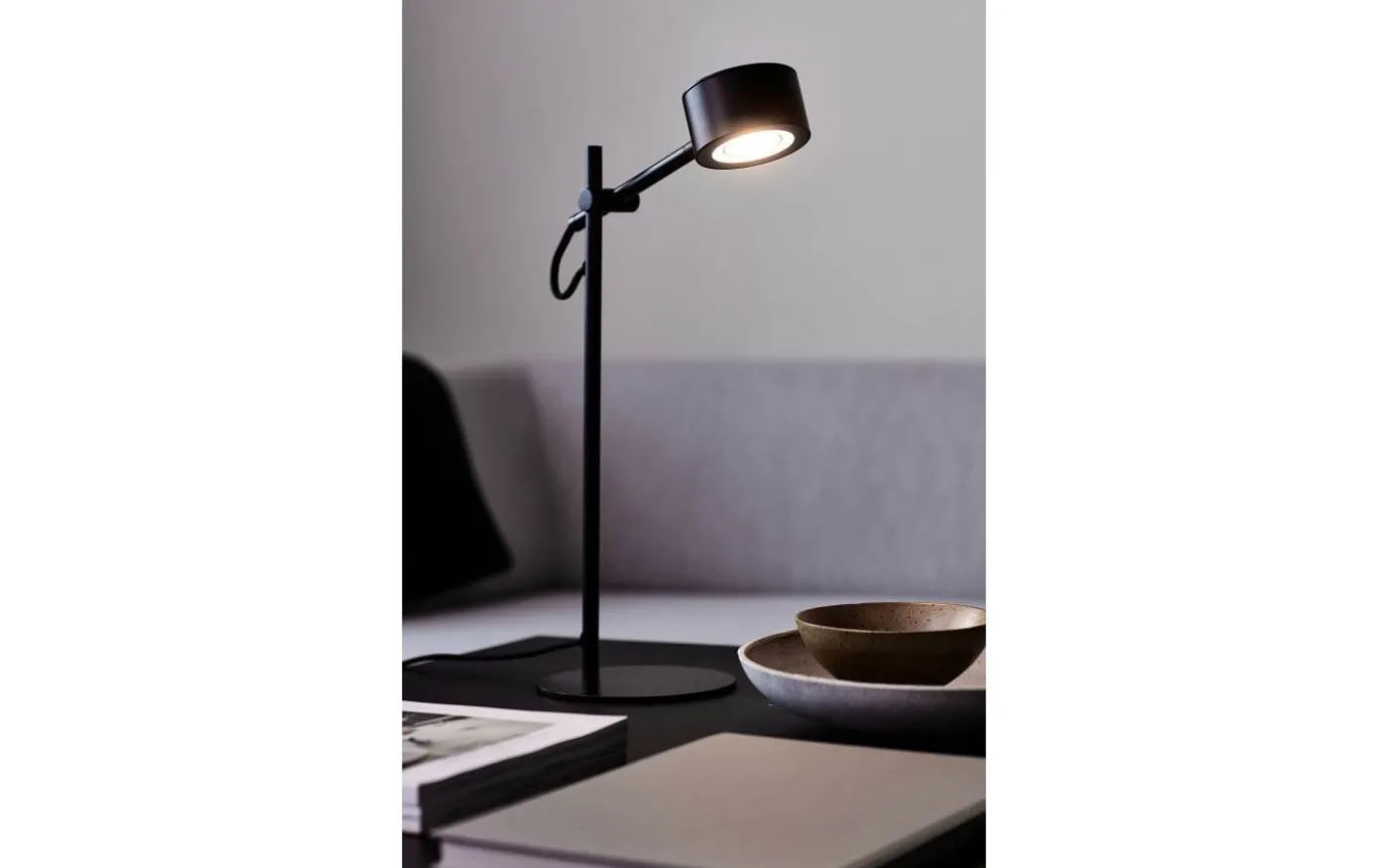 Clyde Bordslampa 41cm 3-steg DIM Svart