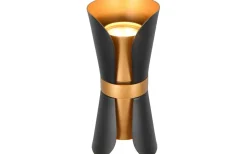 Coat Vägglampa 2xGU10 matt svart/guld