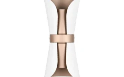 Coat Vägglampa 2xGU10 matt vit/kaffebrun