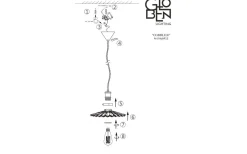 Cobbler Fönsterlampa 25cm Grön