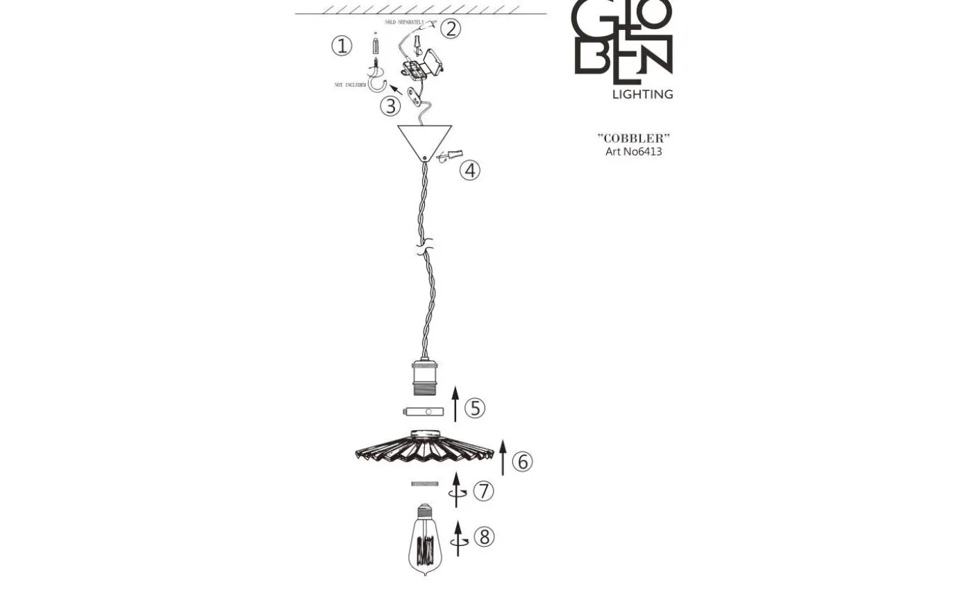 Cobbler Fönsterlampa 25cm Grön