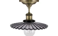 Cobbler Plafond 25cm E27 Antikmässing/Rök