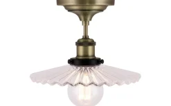 Cobbler Plafond 25cm E27 Antikmässing/Klar