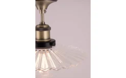 Cobbler Plafond 25cm E27 Antikmässing/Klar