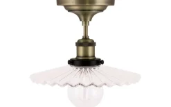 Cobbler Plafond 25cm E27 Antikmässing/Klar