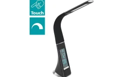 Cognoli Skrivbordslampa med Klocka 51cm LED 5000K 4,4W Svart